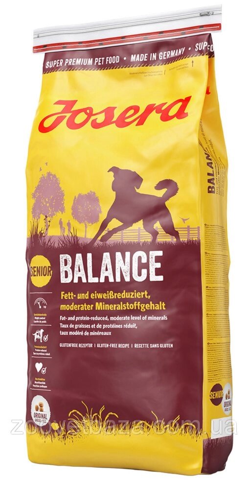 Сухий корм Josera Balance (Senior Medium/Maxi) для старіючих і менш активних собак, 15 кг від компанії ZooVet - Інтернет зоомагазин самих низьких цін - фото 1