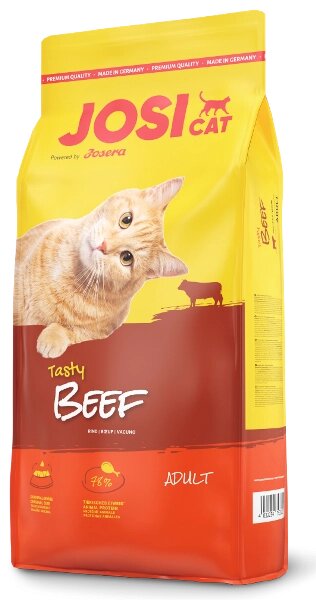 Сухий корм Josera JosiCat Beef Adult повнораціонний корм для дорослих котів зі смаком яловичини, 10 кг від компанії ZooVet - Інтернет зоомагазин самих низьких цін - фото 1