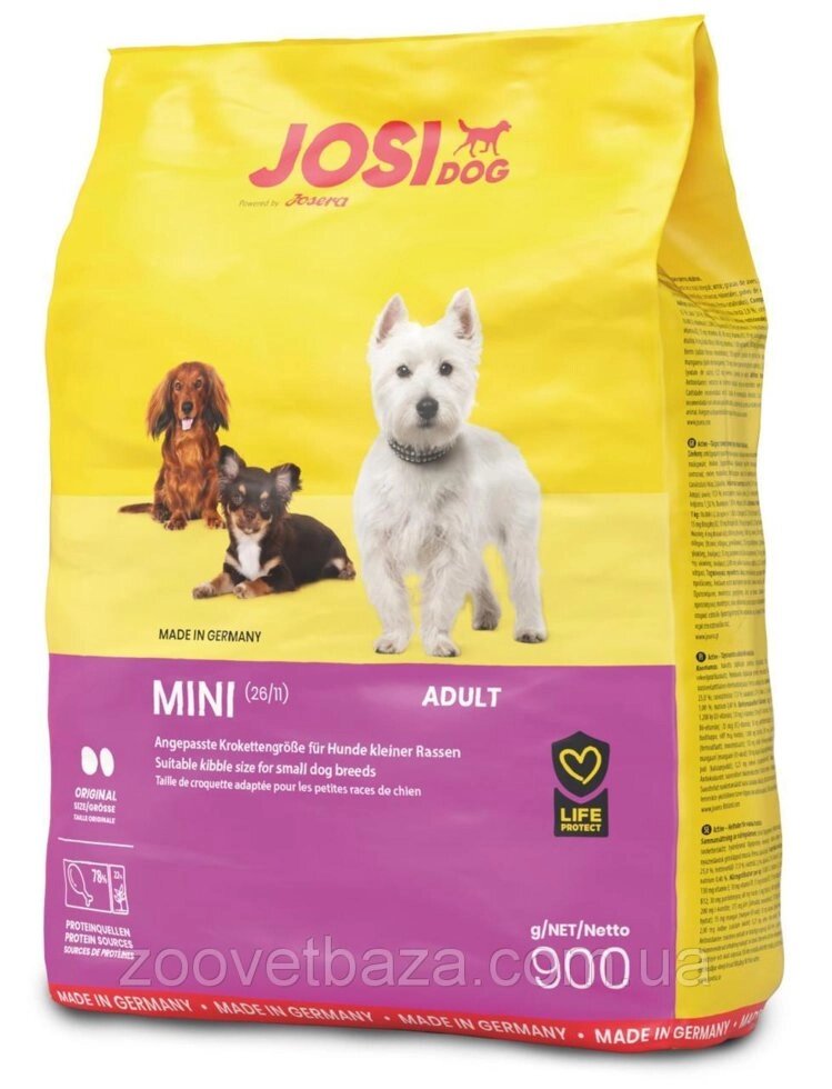 Сухий корм Josera JosiDog Mini для дрібних порід собак, 900 г від компанії ZooVet - Інтернет зоомагазин самих низьких цін - фото 1