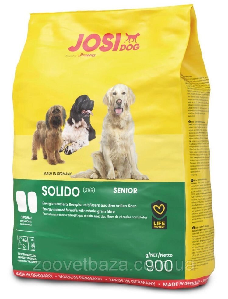 Сухий корм Josera JosiDog Solido для літніх і малоактивних собак, 900 г від компанії ZooVet - Інтернет зоомагазин самих низьких цін - фото 1