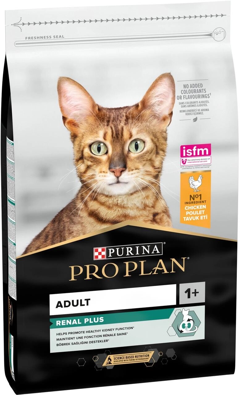 Сухий корм Pro Plan Adult 1+ Renal Plus для котів з куркою 10 кг від компанії ZooVet - Інтернет зоомагазин самих низьких цін - фото 1