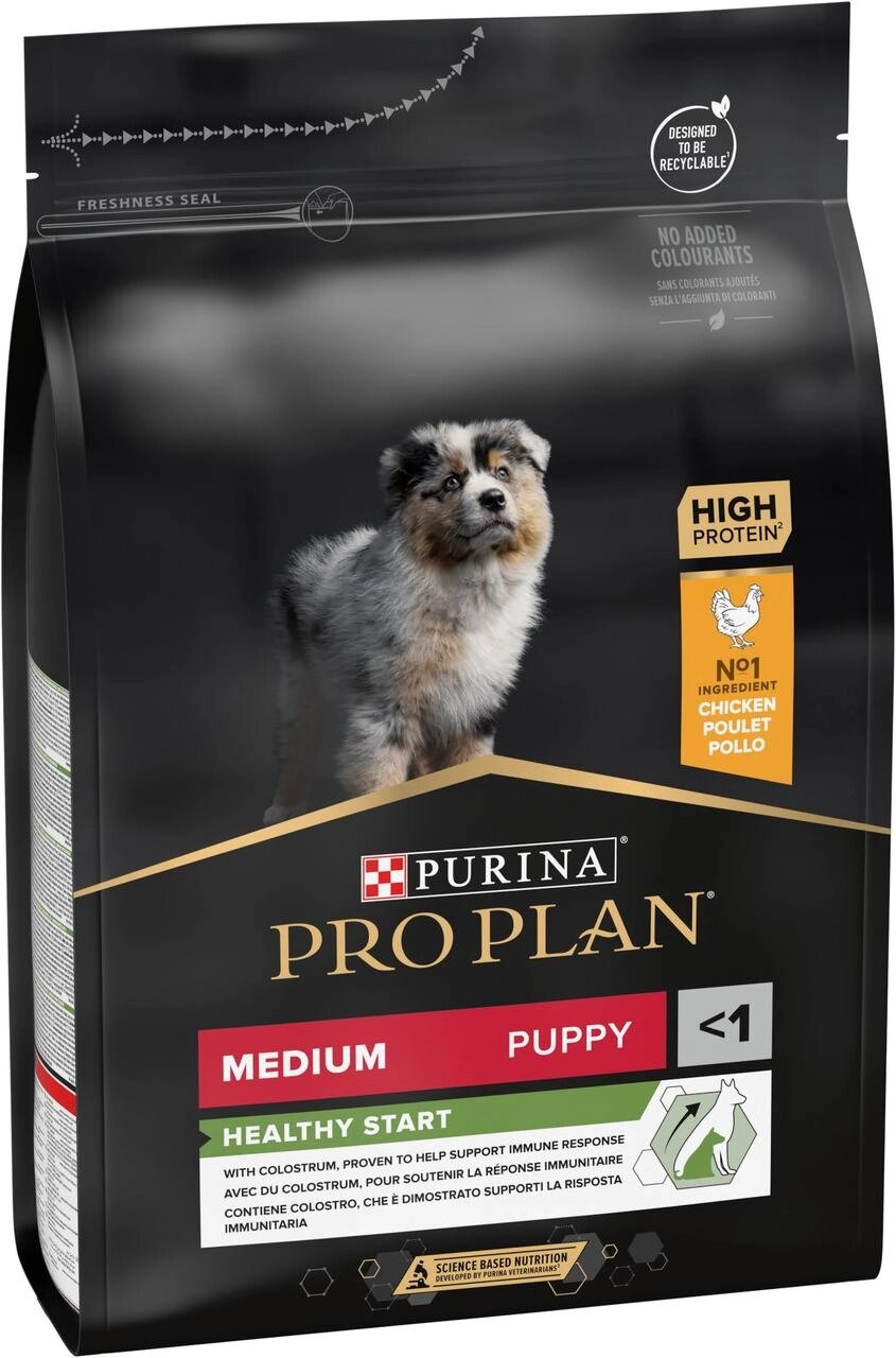 Сухий корм Pro Plan Medium Puppy Healthy Start для цуценят середніх порід з куркою 3 кг від компанії ZooVet - Інтернет зоомагазин самих низьких цін - фото 1
