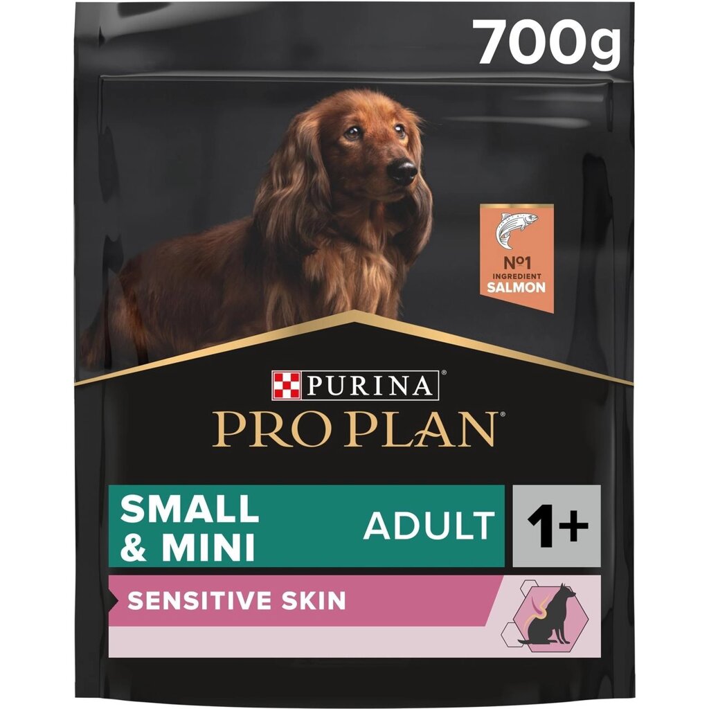 Сухий корм Pro Plan Small & Mini для собак малих порід із чутливою шкірою з лососем, 700 г від компанії ZooVet - Інтернет зоомагазин самих низьких цін - фото 1