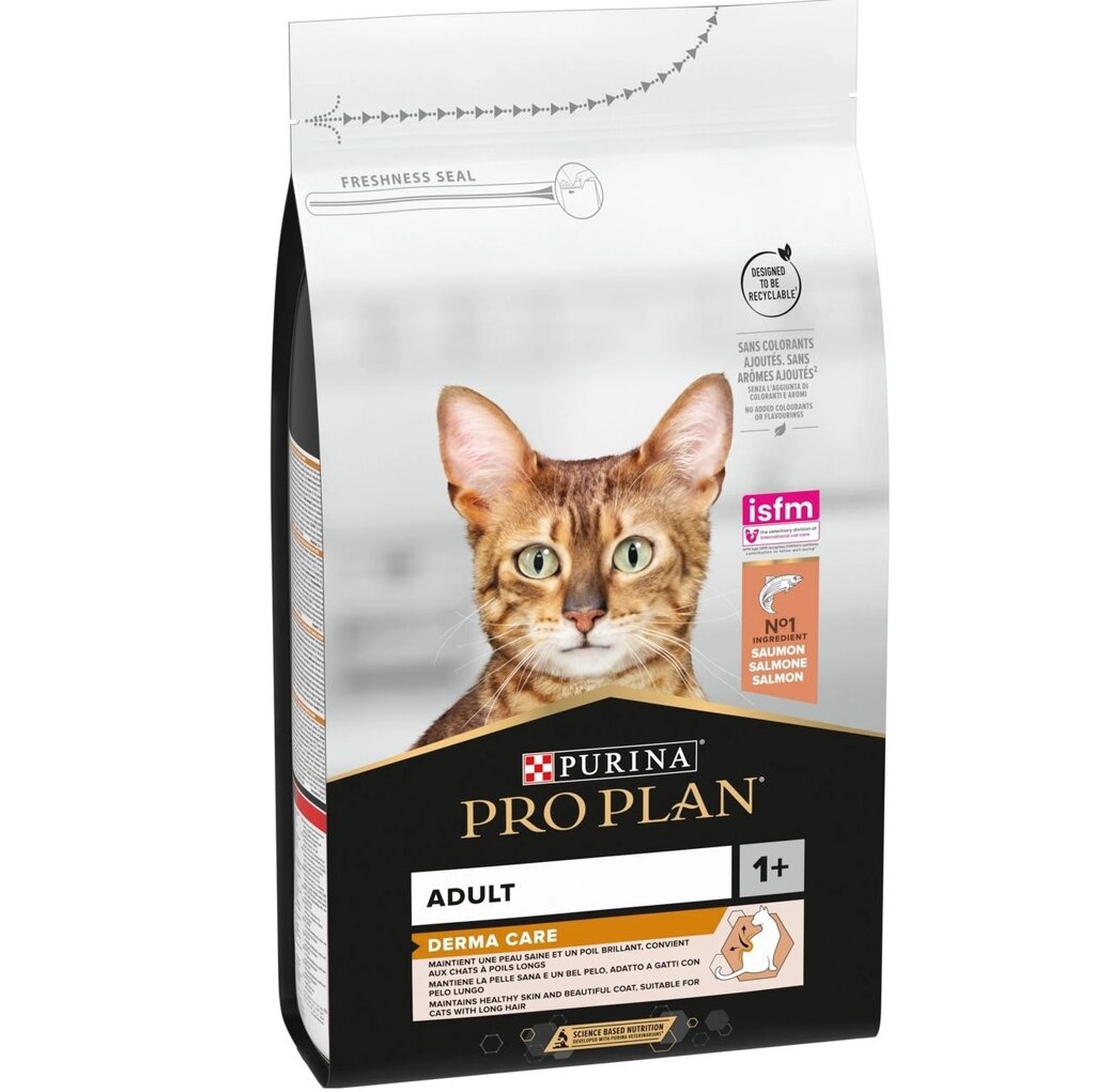 Сухий корм Purina Pro Plan Elegant Adult Cat 1.5 кг з лососем для дорослих кішок з чутливою шкірою від компанії ZooVet - Інтернет зоомагазин самих низьких цін - фото 1