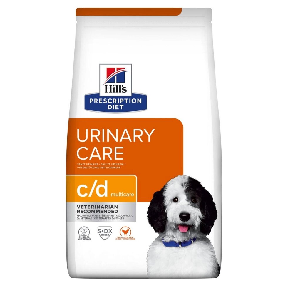 Сухий лікувальний корм для собак Хіллс Hills PD Urinary Care c/d 1.5 кг для підтримки здоров'я нижніх сечовивідних від компанії ZooVet - Інтернет зоомагазин самих низьких цін - фото 1