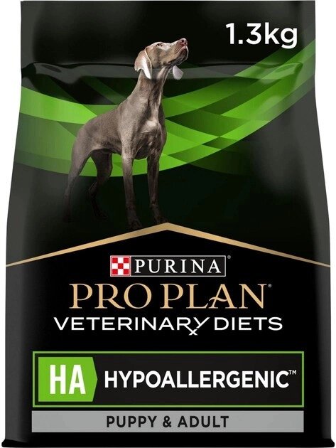 Сухий повнораціонний дієтичний корм для цуценят і дорослих собак Purina Pro Plan Veterinary Diets HA 1.3 кг від компанії ZooVet - Інтернет зоомагазин самих низьких цін - фото 1