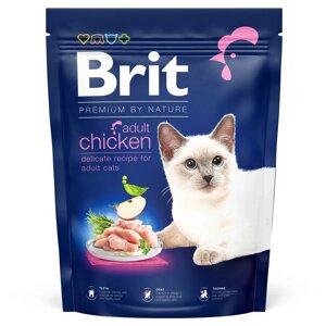 Сухий корм Бріт Brit Premium by Nature Cat Adult Chicken з куркою для котів, 300 г