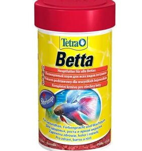 Сухий корм для акваріумних риб Tetra в пластівцях «Betta» 100 мл (для півників)