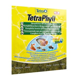 Сухий корм для акваріумних риб Tetra в пластівцях «TetraPhyll» 12 г (для травоїдних риб)