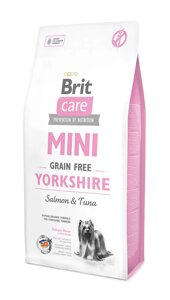 Сухий корм для собак Бріт Brit Care GF Mini Yorkshire для йоркширських тер'єрів з мясом лосося і тунця, 400 г