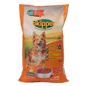Сухий корм для дорослих собак Skipper курка та яловичина 10 кг