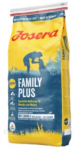 Сухий корм Josera Family Plus (Йозера Фемілі Плюс) для цуценят, вагітних і годуючих собак 15 кг