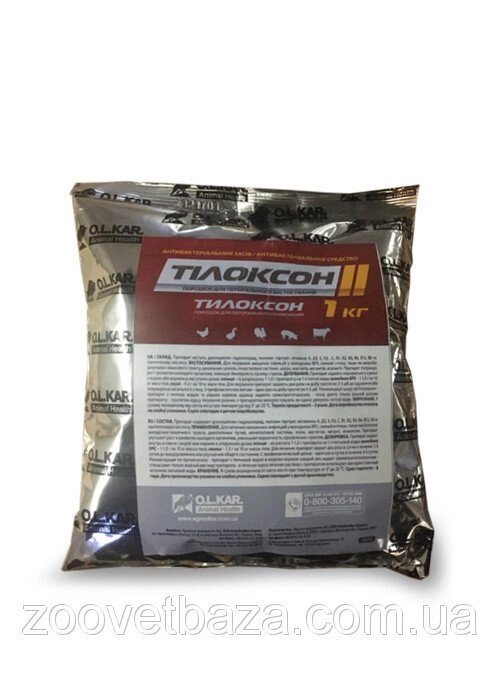 Тілоксон порошок 1 кг O. L.KAR. (доксициклін + тилозин + вітамини) від компанії ZooVet - Інтернет зоомагазин самих низьких цін - фото 1
