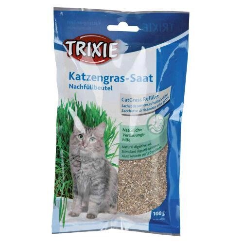 Трава Trixie для котів насіння ячменю пакет 100 г від компанії ZooVet - Інтернет зоомагазин самих низьких цін - фото 1