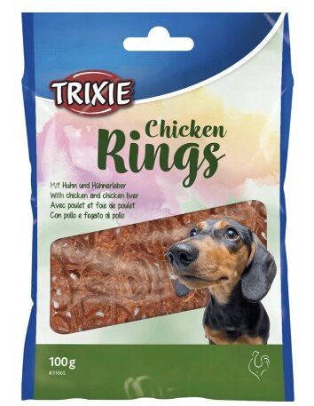 Trixie CHICKEN RINGS - ласощі для собак (курка) - 100 г від компанії ZooVet - Інтернет зоомагазин самих низьких цін - фото 1