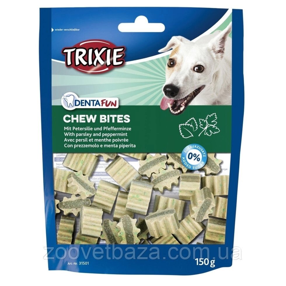 Trixie TX-31501 Chew Bites - ласощі для собак 150 гр з м'ятою від компанії ZooVet - Інтернет зоомагазин самих низьких цін - фото 1
