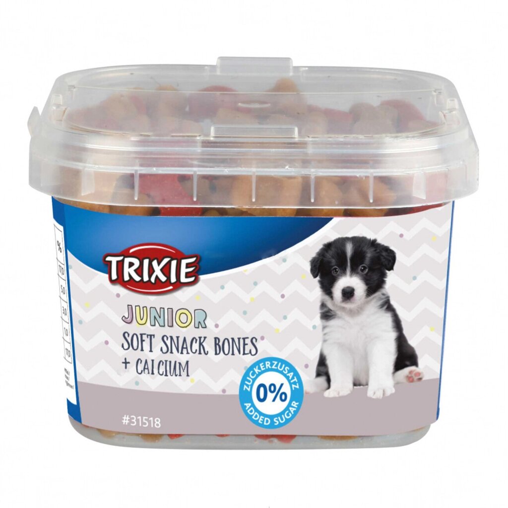 Trixie (TX-31518) Junior Soft Snack Bones м'які ласощі для собак з куркою, бараниною та лососем 14 г від компанії ZooVet - Інтернет зоомагазин самих низьких цін - фото 1