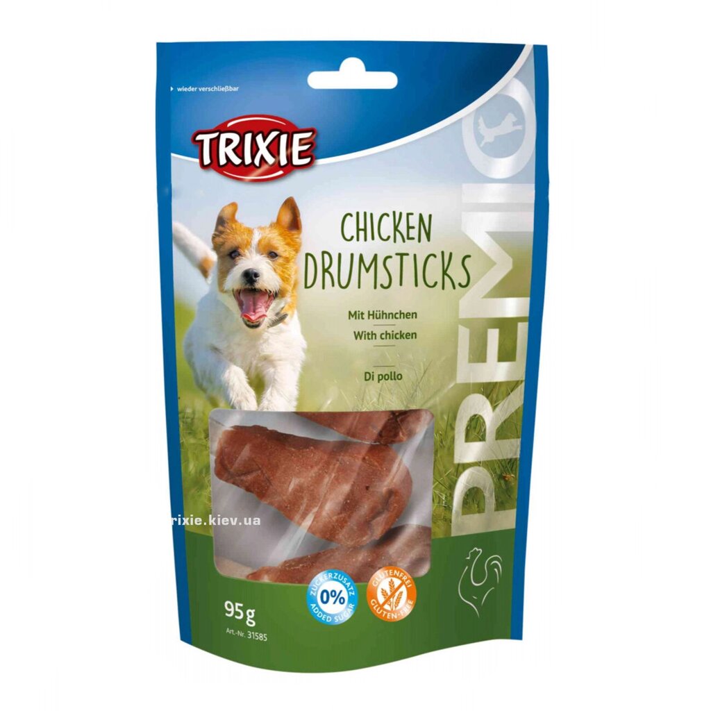 Trixie (TX-31585) Premio Chicken Drumsticks ласощі для собак кісточки з куркою 95 г від компанії ZooVet - Інтернет зоомагазин самих низьких цін - фото 1