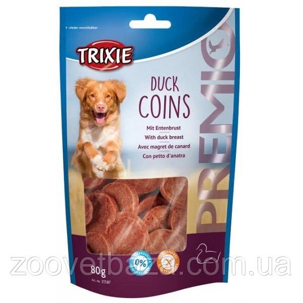 Trixie TX-31587 Premio Duck Coins 80 гр - ласощі з качкою для собак від компанії ZooVet - Інтернет зоомагазин самих низьких цін - фото 1