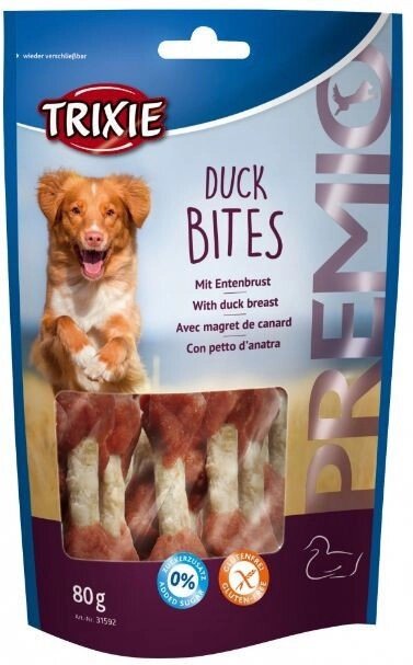 Trixie TX-31592 Premio Duck Bites 80 гр - хрустка качка для собак від компанії ZooVet - Інтернет зоомагазин самих низьких цін - фото 1