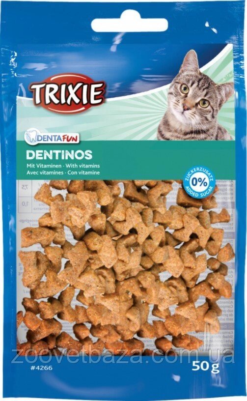 Trixie TX-4266 Denta Fun Dentinos 50 г ласощі для кота для чищення зубів і міжзубних просторів від компанії ZooVet - Інтернет зоомагазин самих низьких цін - фото 1