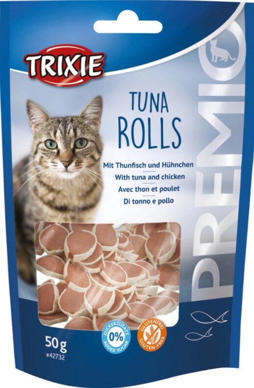 Trixie TX-42732 PREMIO Tuna Rolls 50г -ласощі для кошекс тунцем і куркою від компанії ZooVet - Інтернет зоомагазин самих низьких цін - фото 1