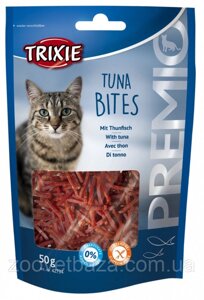 Trixie TX-42734 PREMIO Tuna Bites ласощі для котів з тунцем і куркою 50 г