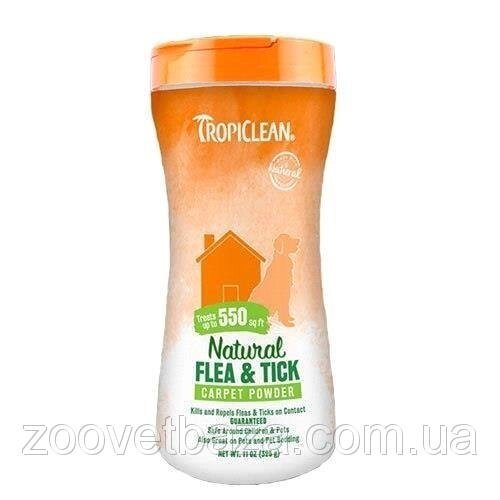 Tropiclean Flea & Tick (від бліх і кліщів) пудра для килимів і меблів, 325 р від компанії ZooVet - Інтернет зоомагазин самих низьких цін - фото 1