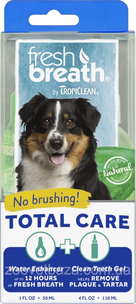 TropiClean набір «Без чистки» для гігієни зубів собак від компанії ZooVet - Інтернет зоомагазин самих низьких цін - фото 1