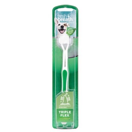 TropiClean Triple Flex Small Зубна щітка для собак середніх та великих порід від компанії ZooVet - Інтернет зоомагазин самих низьких цін - фото 1