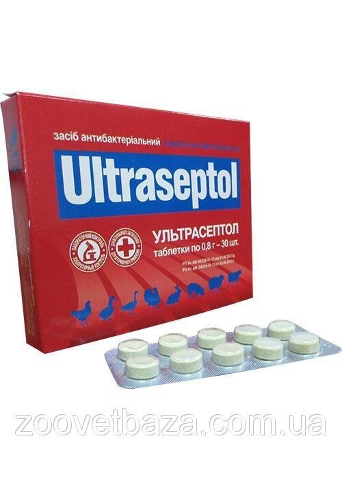 Ультрасептол таблетки №30 блістери O. L.KAR. від компанії ZooVet - Інтернет зоомагазин самих низьких цін - фото 1