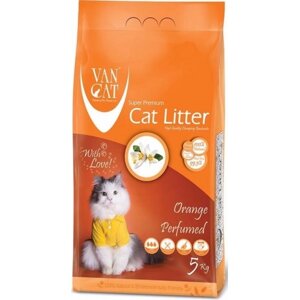 Van Cat аромат Оранж наповнювач бентонітовий 5 кг