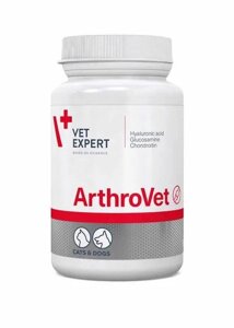 VetExpert Arthrovet (Артровет) при захворюваннях хрящів та суглобів для собак та котів, 60 таблеток