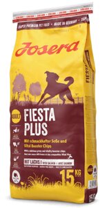 Вітамінізований корм Josera Fiesta Plus для вибагливих собак лососем і птахом 15 кг