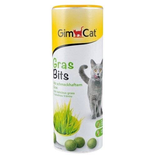 Вітамінізовані таблетки для котів GimCat Gras Bits трав'яні кульки, пауч, 425 г від компанії ZooVet - Інтернет зоомагазин самих низьких цін - фото 1