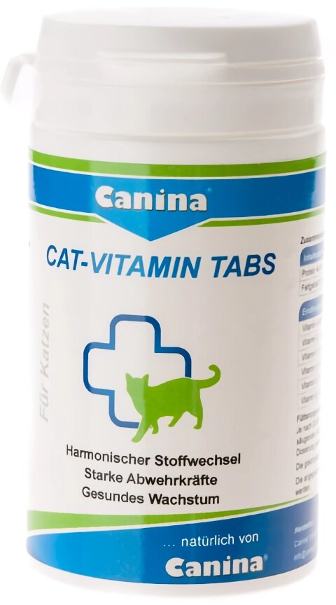 Вітамінний комплекс Canina Cat-Vitamin Tabs для кішок, 50 г / 100 шт від компанії ZooVet - Інтернет зоомагазин самих низьких цін - фото 1