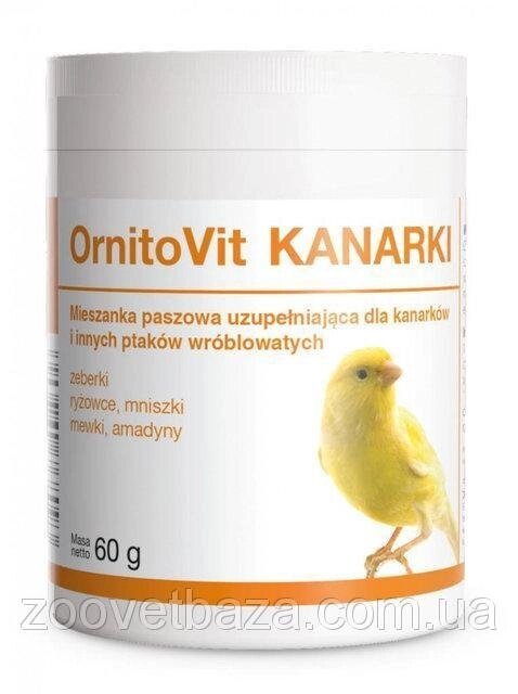 Вітамінно-мінеральна добавка для канарок Dolfos OrnitoVit Canaries, 60 г від компанії ZooVet - Інтернет зоомагазин самих низьких цін - фото 1