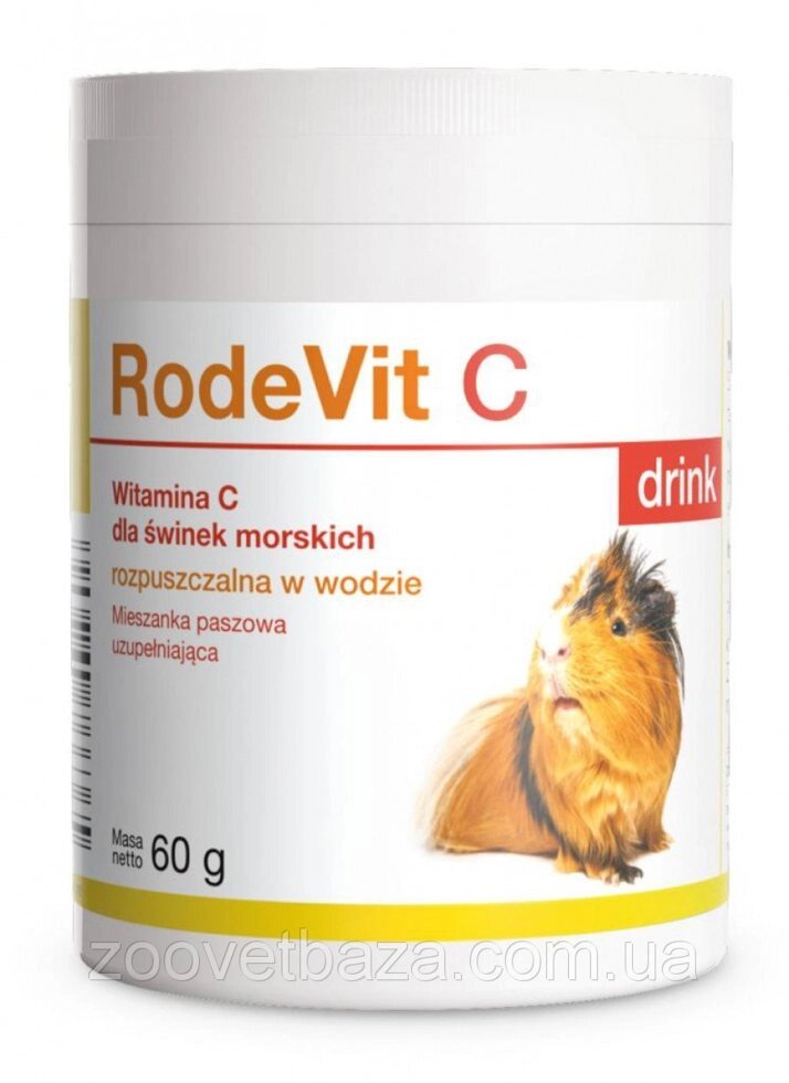 Вітамінно-мінеральна добавка для морських свинок Dolfos RodeVit C Drink, 60 г від компанії ZooVet - Інтернет зоомагазин самих низьких цін - фото 1