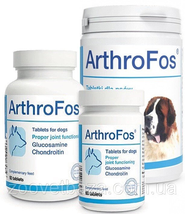Вітамінно-мінеральна добавка для собак ArthroFos, відро таб. 800 м (хондропротектор) від компанії ZooVet - Інтернет зоомагазин самих низьких цін - фото 1
