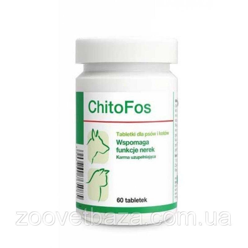 Вітамінно-мінеральна добавка для собак і кішок Dolfos ChitoFos, 60 таб. (для підтримки функції нирок) від компанії ZooVet - Інтернет зоомагазин самих низьких цін - фото 1