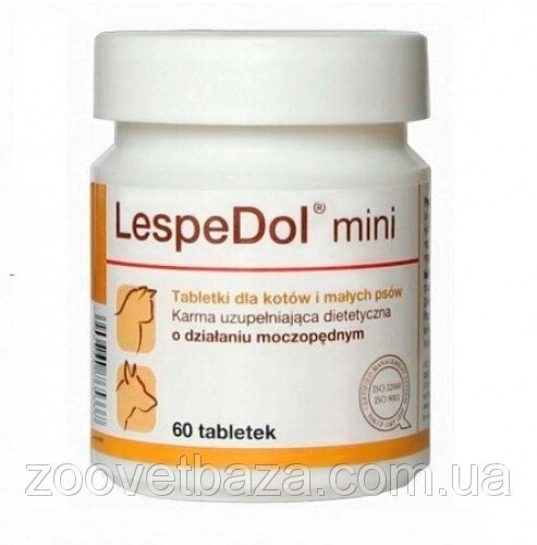 Вітамінно-мінеральна добавка для собак і кішок Dolfos LespeDol Mini, 40 таб. від компанії ZooVet - Інтернет зоомагазин самих низьких цін - фото 1