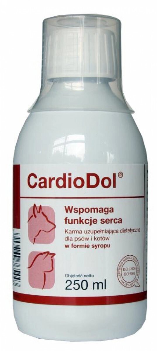 Вітамінно-мінеральна домішка для собак і кішок CardioDol (Кардіоділ), 250 мл Dolfos (термін 05.02.2025 р) від компанії ZooVet - Інтернет зоомагазин самих низьких цін - фото 1