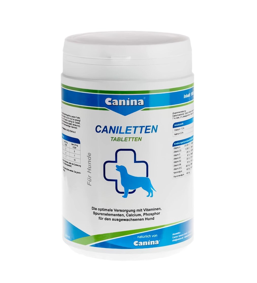 Вітамінно-мінеральний комплекс Canina Caniletten для собак, 1000 г / 500 таблеток від компанії ZooVet - Інтернет зоомагазин самих низьких цін - фото 1