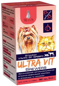 Вітаміни Ультра Віт Бреверс для собак та котів 0.5 мг 140 шт, Modes