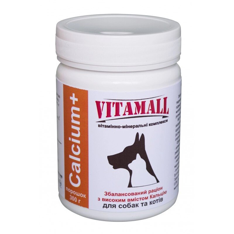 Витамолл (VitamAll Calcium) + збалансований раціон з високим вмістом кальцію для кішок і собак 300 г від компанії ZooVet - Інтернет зоомагазин самих низьких цін - фото 1