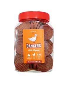 Смачні ласощі Dankers тонкі котлетки з фаршу качки для собак, 500 г