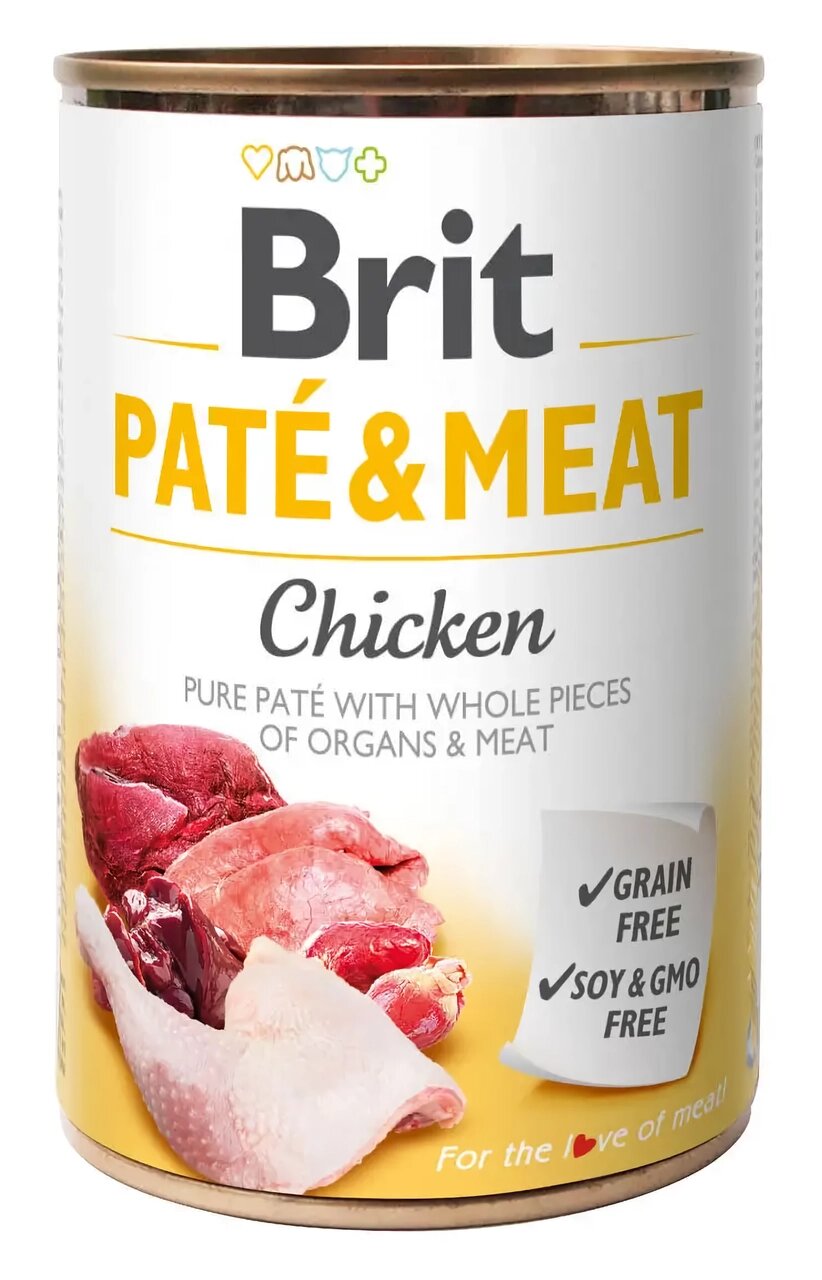 Вологий корм Бріт Brit Care Paté & Meat Dog Chicken для собак з куркою 400 г від компанії ZooVet - Інтернет зоомагазин самих низьких цін - фото 1