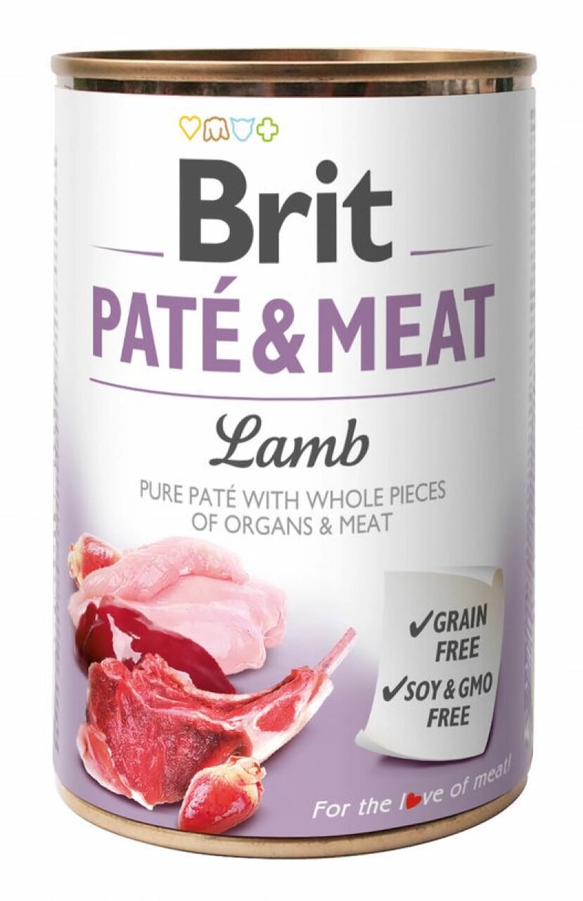 Вологий корм Бріт Brit Care Paté & Meat Dog Lamb для собак з ягням 400 г від компанії ZooVet - Інтернет зоомагазин самих низьких цін - фото 1