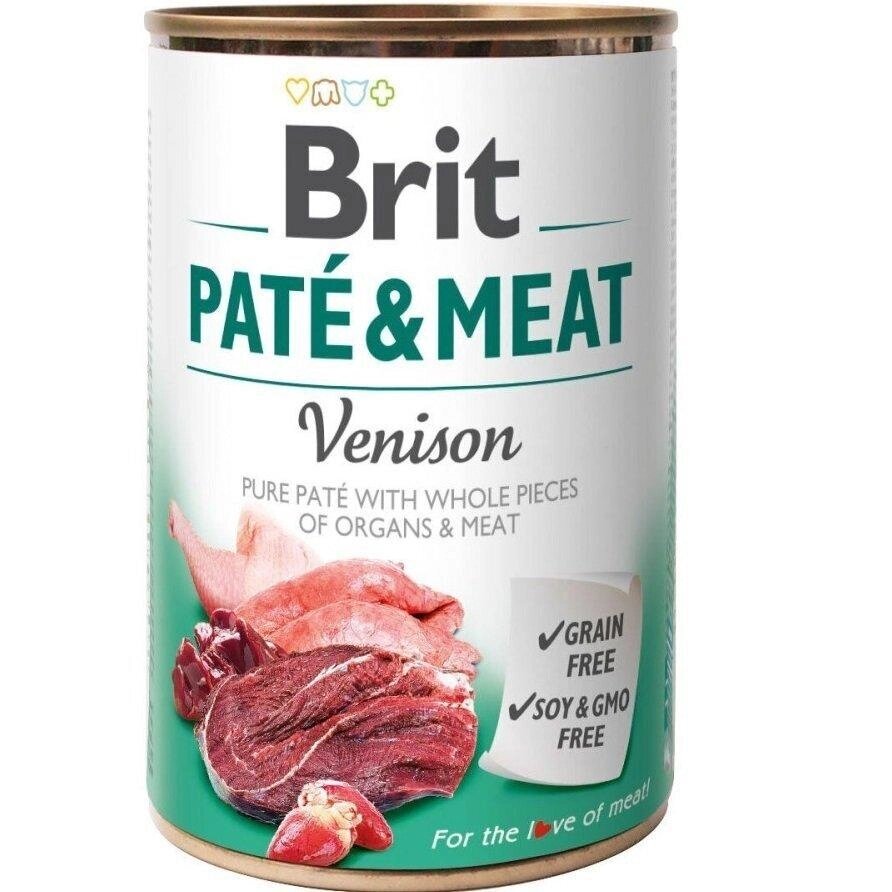 Вологий корм Бріт Brit Care Paté & Meat Dog Venison для собак з олениною 400 г від компанії ZooVet - Інтернет зоомагазин самих низьких цін - фото 1