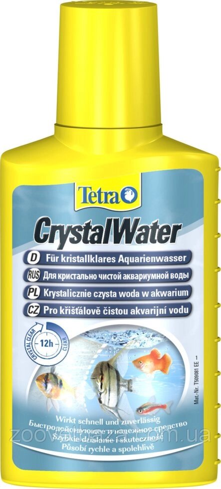 Засіб по догляду за водою Tetra Aqua Water Crystal від помутніння води 100 мл від компанії ZooVet - Інтернет зоомагазин самих низьких цін - фото 1